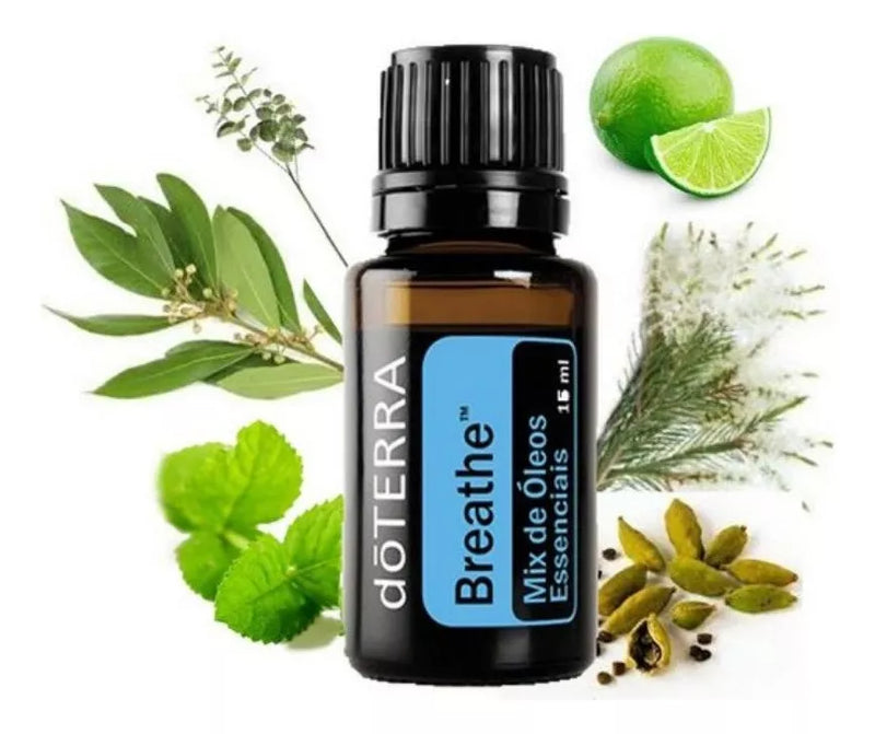 1x Breathe (blend Respiratório) 15ml + 2 Peppermint (15ml) Originais